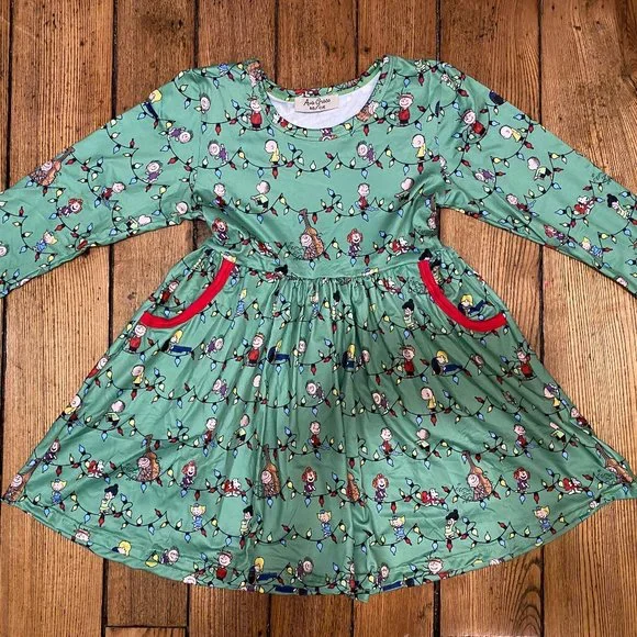 charlie brown green dress Leopard Print V-Neck Midi Dress Dusty Blue / L